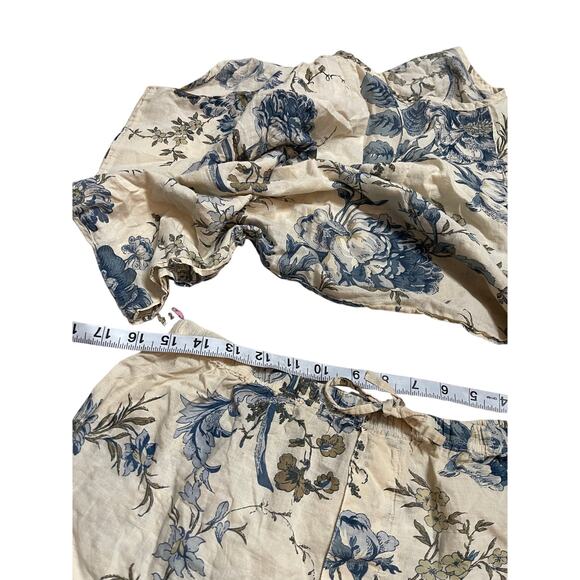 Bsbee Cotton Floral Pajama Set Toile Cottagecore Costal Womans S/M - Picture 8 of 10
